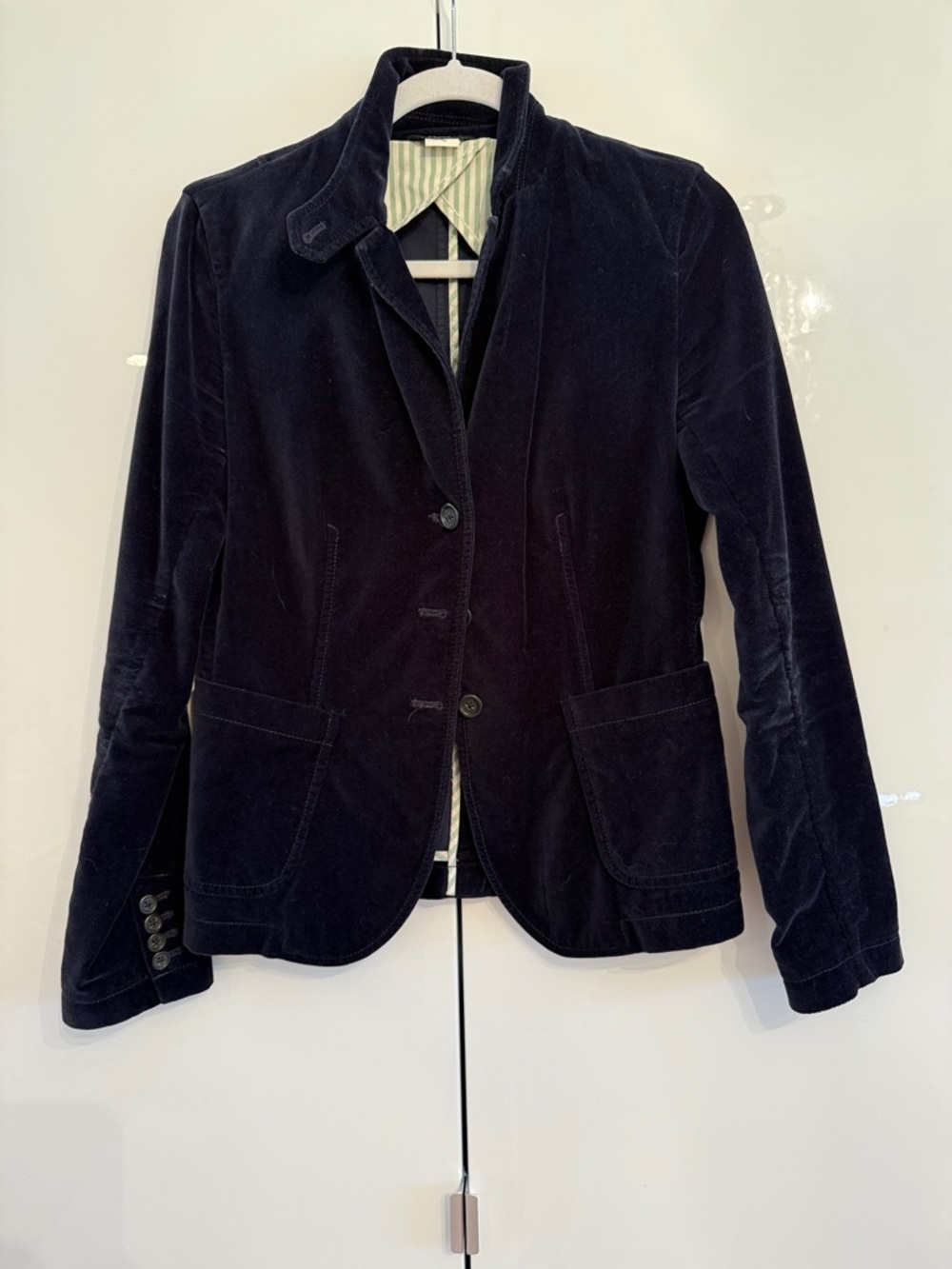 Vintage J. Crew Women's Velvet Blazer Jacket